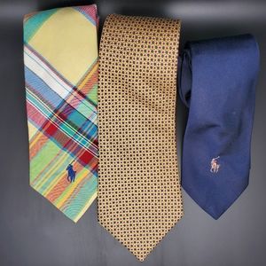 3 Polo Ralph Lauren ties